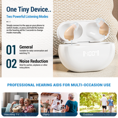 Minura Pro – CIC Rechargeable OTC Hearing Aids (App Controled)