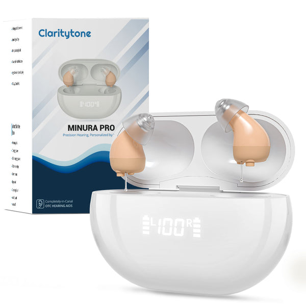 Minura Pro – Discreet Bluetooth Rechargeable Hearing Aids with App Control