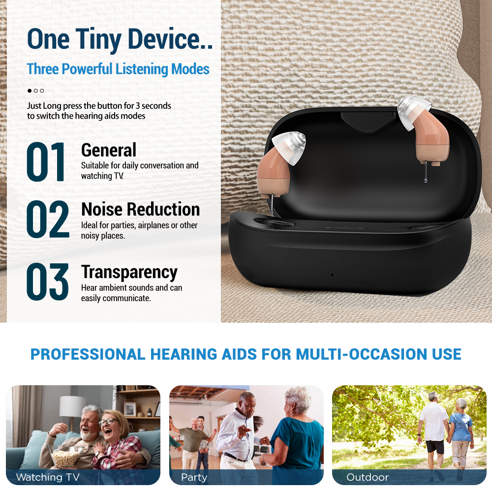 Minura – CIC Rechargeable OTC Hearing Aids