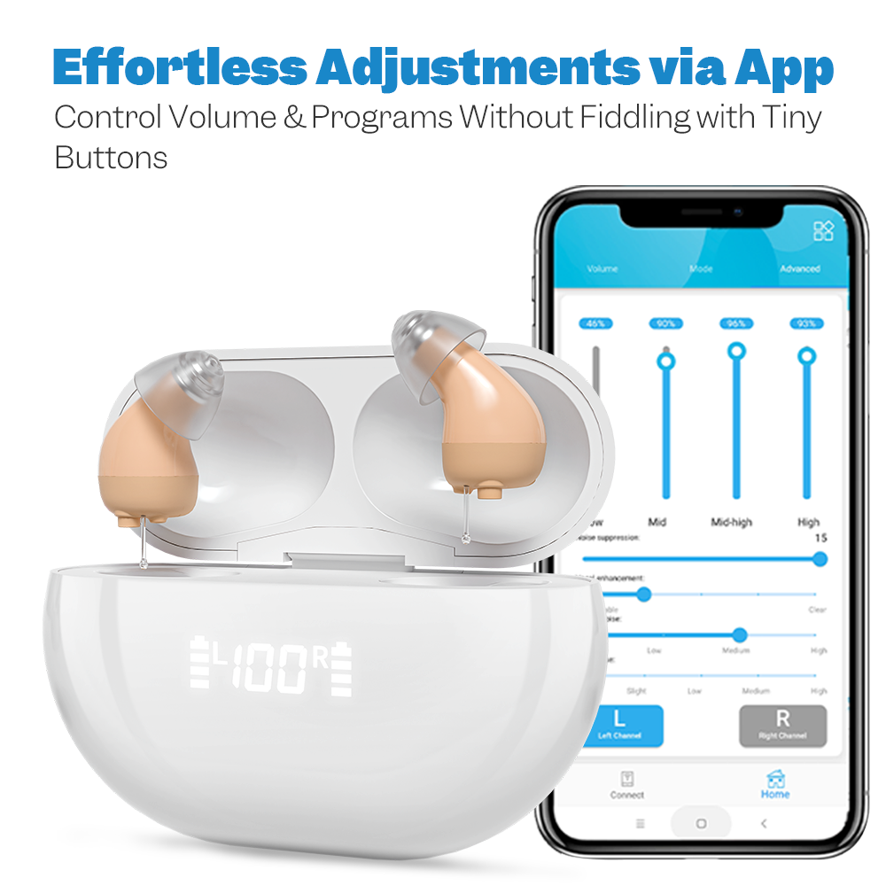 Minura Pro – CIC Rechargeable OTC Hearing Aids (App Controled)